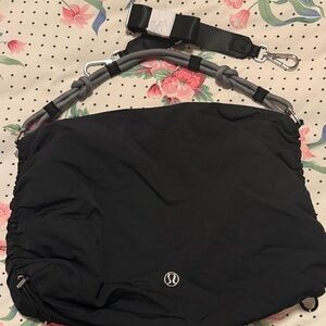 lululemon athletica Black Women's Bag convertible ruched crossbody bag 16L